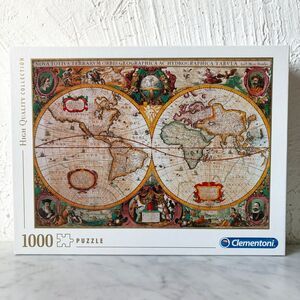 Clementoni Old World Map 1000 Piece Puzzle Old Map 31229 Italy One Piece Missing